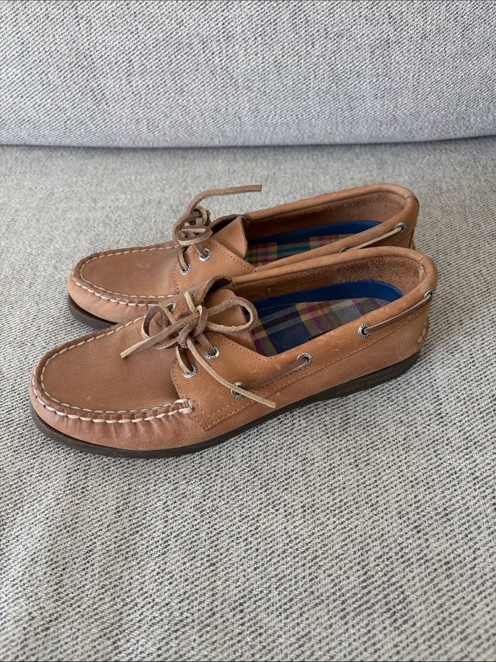 Sperry Brown Leather 2-Eye Boat Shoes